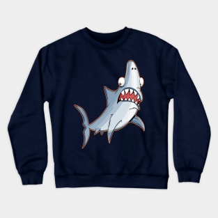 Shark frightened fish color Crewneck Sweatshirt